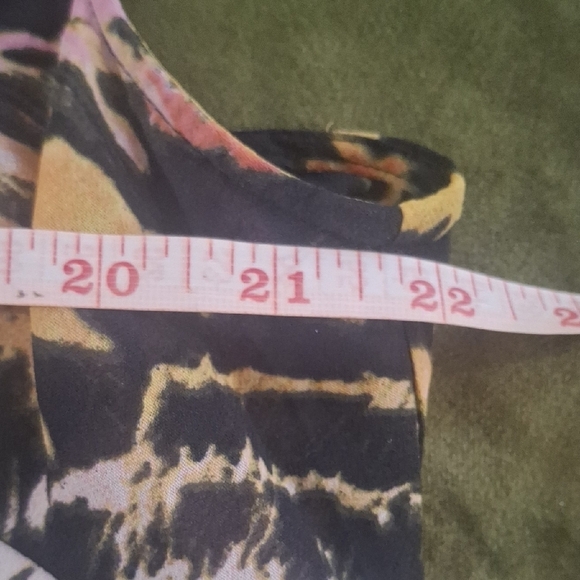 Lane Bryant Pink and Orange Patterned Dress Size 16 - Picture 8 of 9